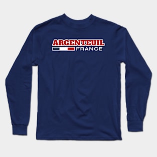 Argenteuil France Retro Long Sleeve T-Shirt